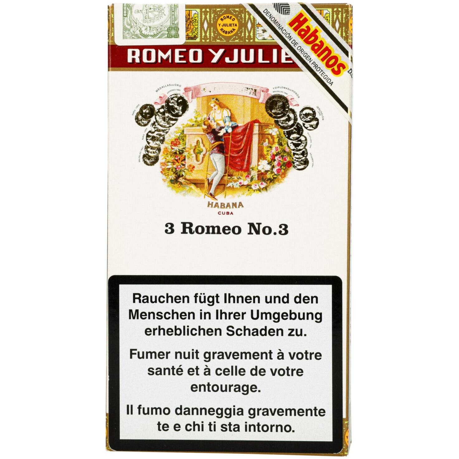 Romeo y Julieta No. 3 Alu Tubos 3 Stück