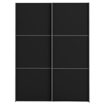 Kledingkast Janneke zwart 202x152x64 cm