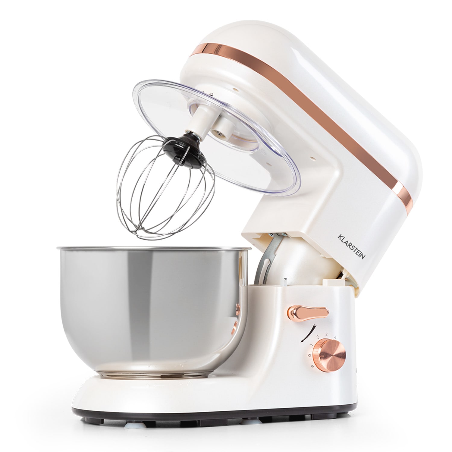 Bella Elegance Küchenmaschine 1800W/2,7PS/5,2 Ltr Edelstahl BPA-frei