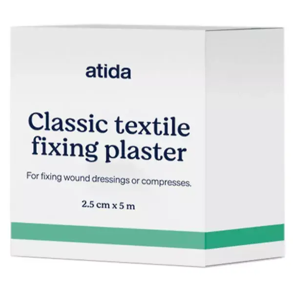 Fita adesiva de primeiros socorros Atida, 2,5 cm x 5 m