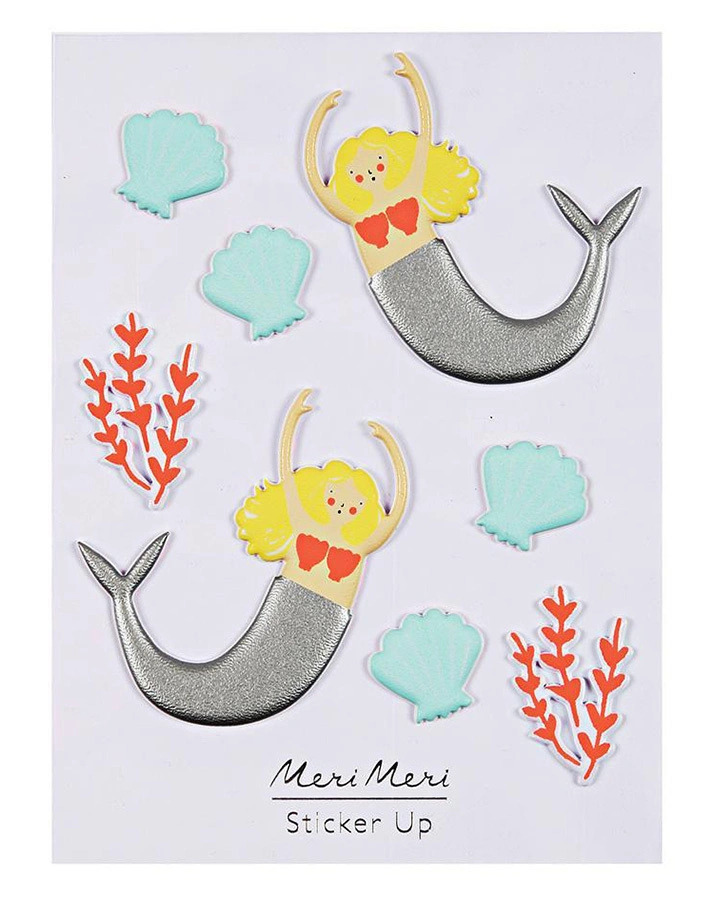 Sticker MERMAID 3D in bunt