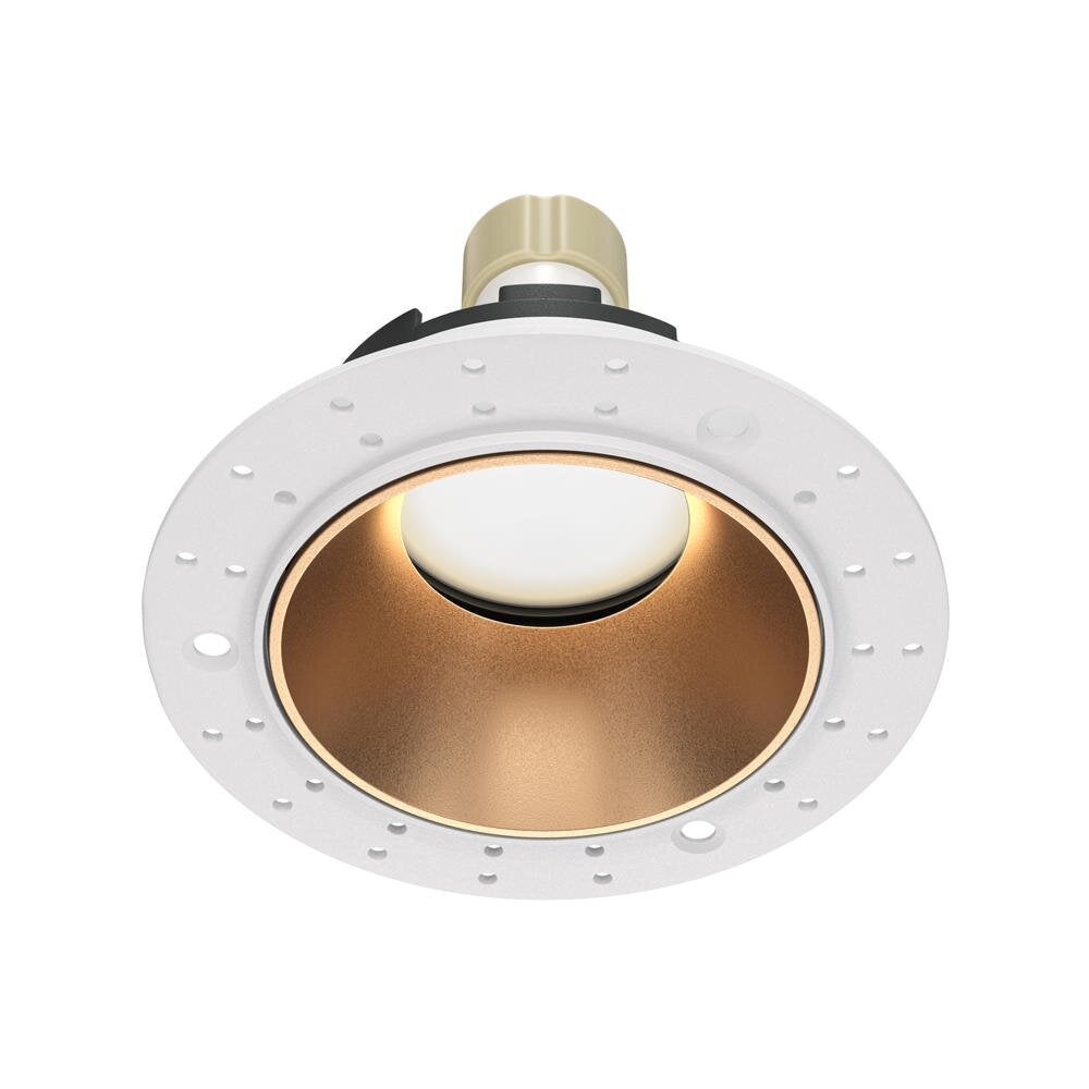Share inbouwspot in mat goud en wit GU10 102mm