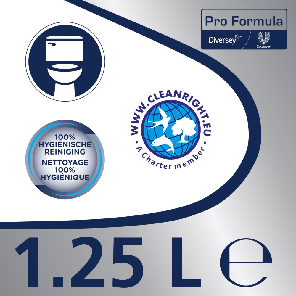 12x Glorix Professional Toiletreiniger Dikke Bleek Original Pro Formula1,25 liter