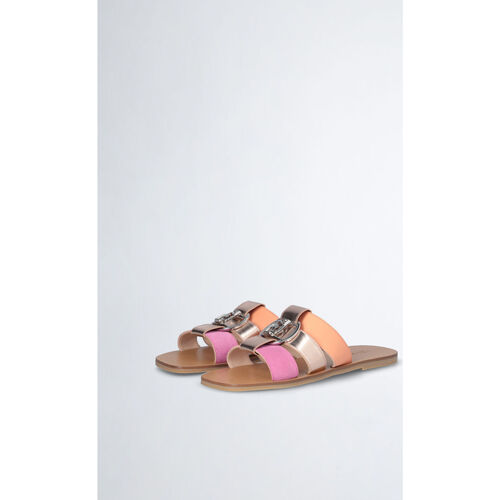 Liu Jo - Chanclas planas con logotipo Rosa