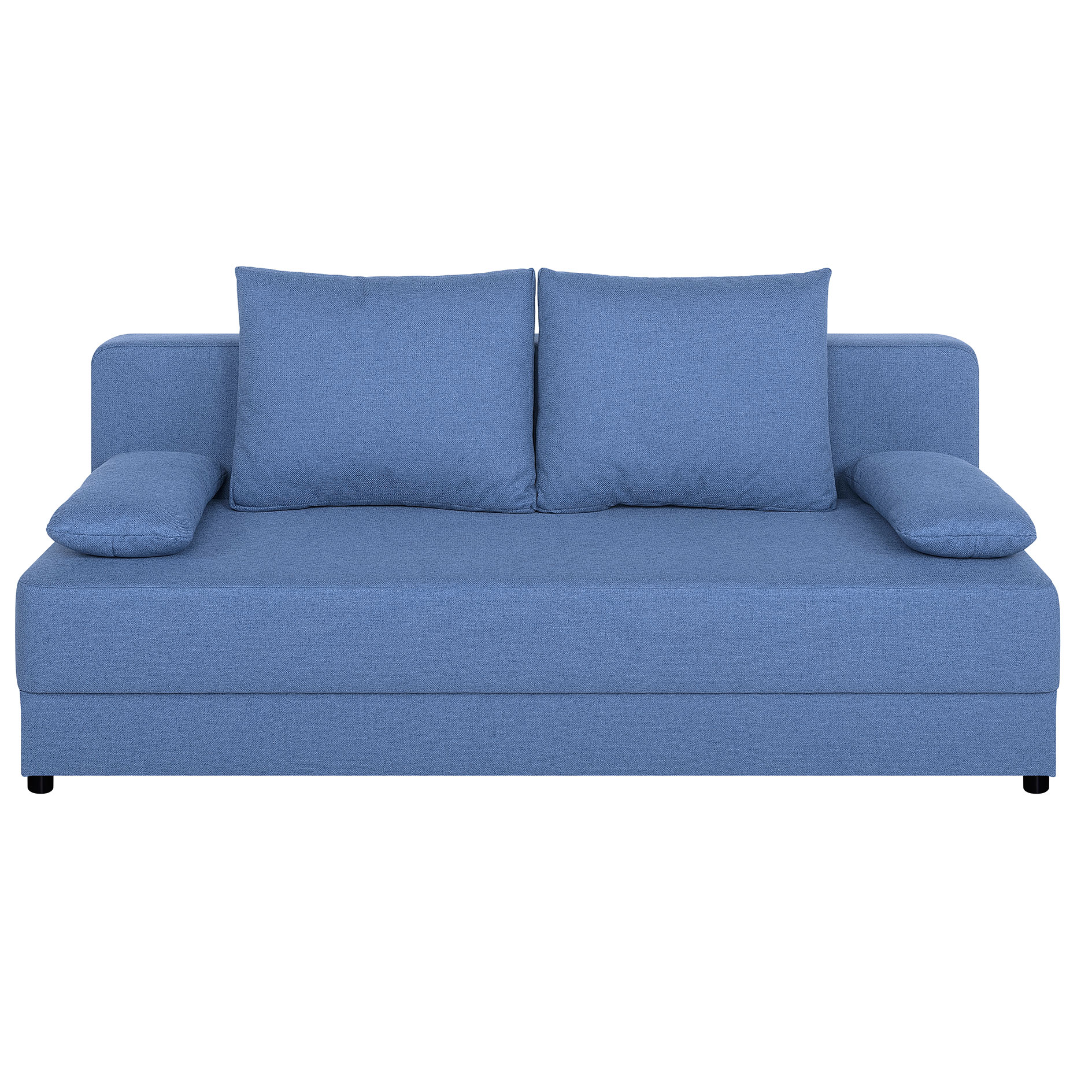 Schlafsofa - blau - mit Staukasten und Liegefunktion - Dauerschläfer