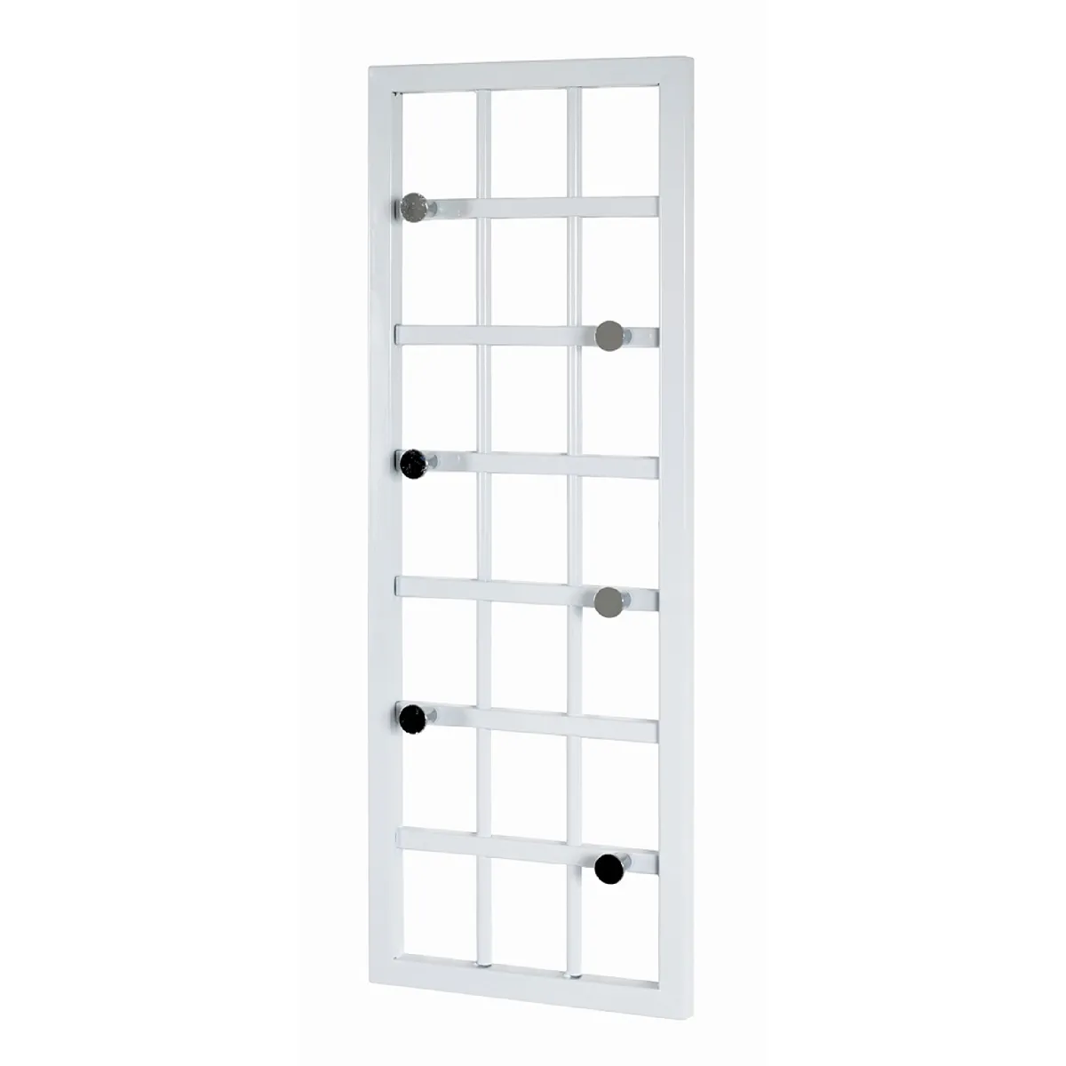 Pegane Garderobe murale Chromé-Blanc