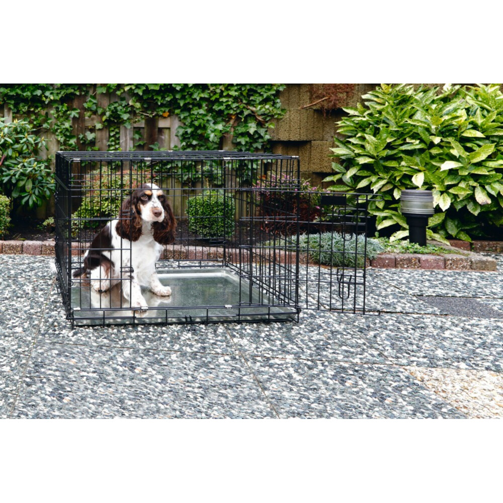 Beeztees Hondenbench 2 Deurs Zwart78 x 55 x 61 cm