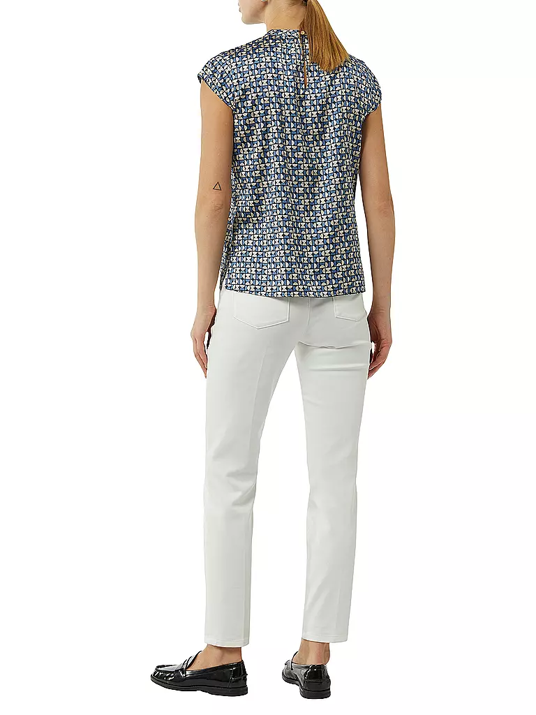 COMMA Blusenshirt blau