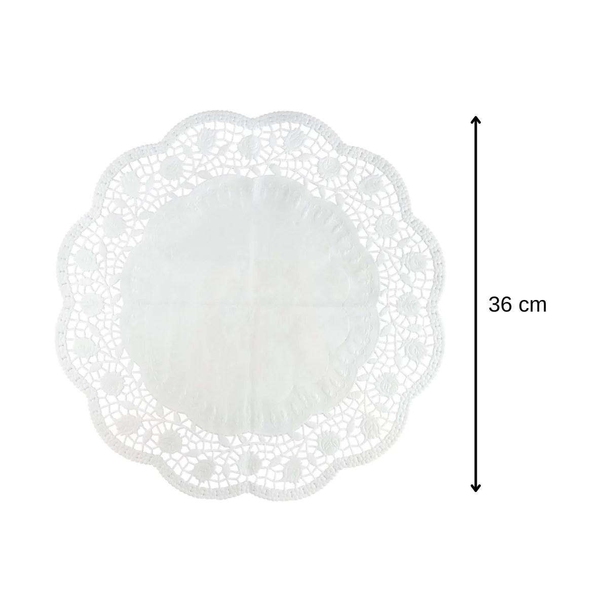 Lot de 30 napperons papier ronds pour tartes et gâteaux Smart Pastry Z