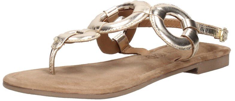Lazamani Sandalen Plat goudkleur