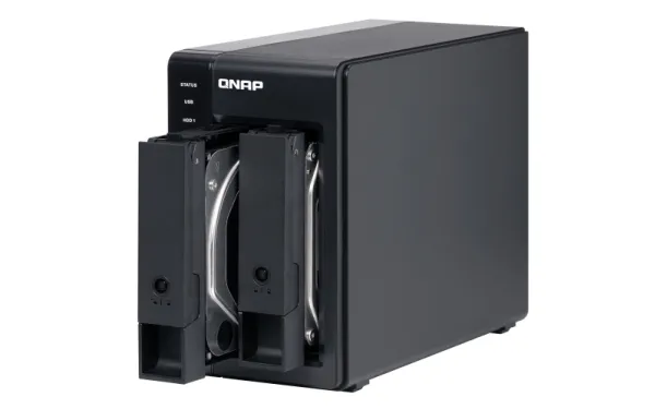 QNAP TR-002 - Harddisk-array - 2 bays (SATA-600) - USB 3.1 Gen 2 (ekstern)
