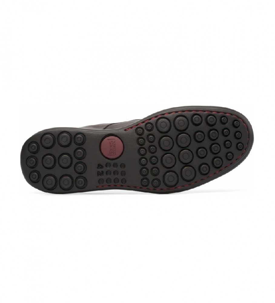 Sapatos de couro marrom Camper Atom Work