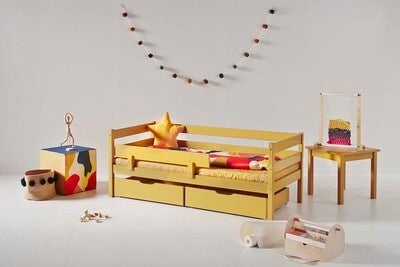 Hoppekids Enkeltseng ECO Comfort 70x160, Yellow