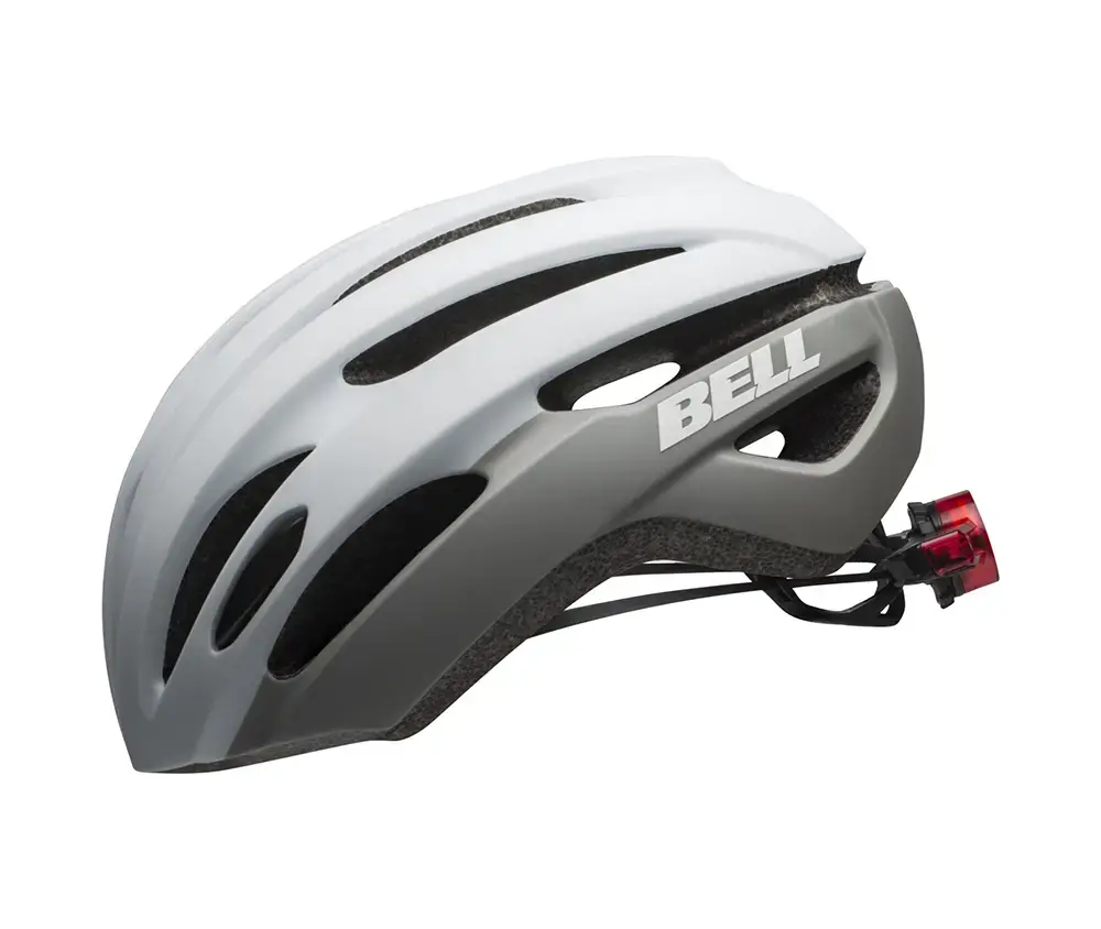 Bell Avenue LED Race Fietshelm Wit/Grijs
