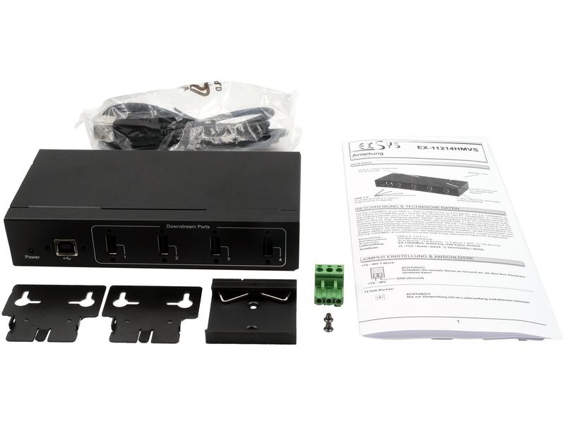 Exsys USB-Hub EX-11214HMVS Universalladegerät mit 4 Ports