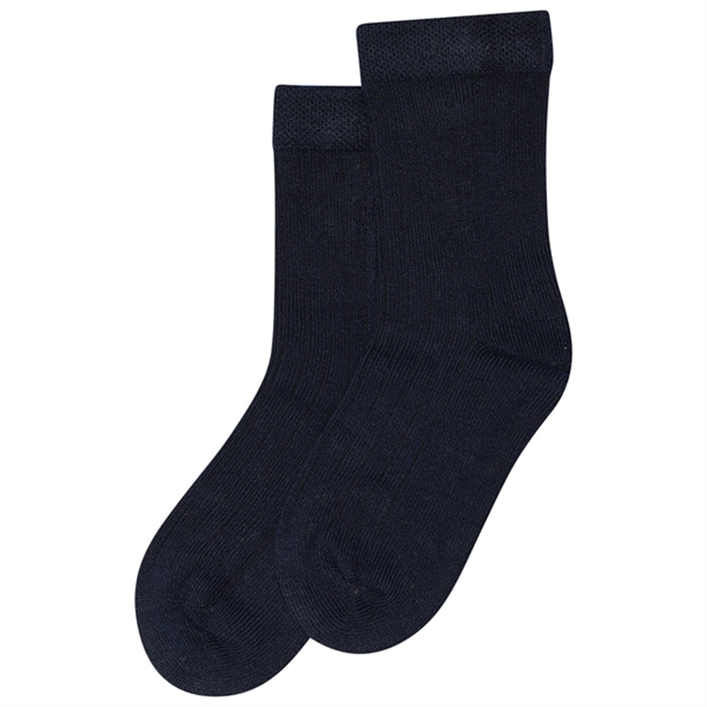 Navy Bambus Strømper Noos - minipop® → Luksusbaby.dk