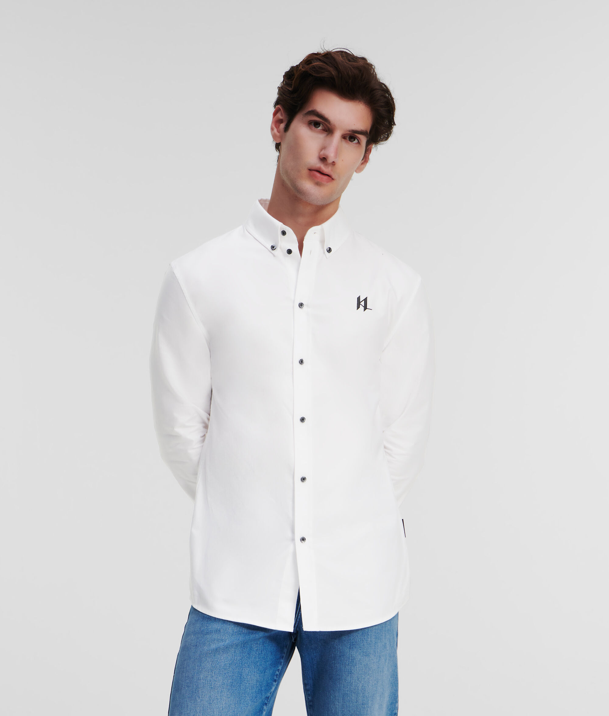 CHEMISE OXFORD KL MONOGRAM