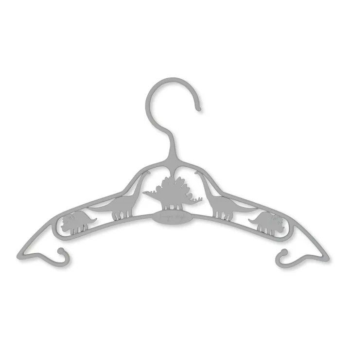 Konges Sløjd Cintres Dino - Set de 3 | Gris clair