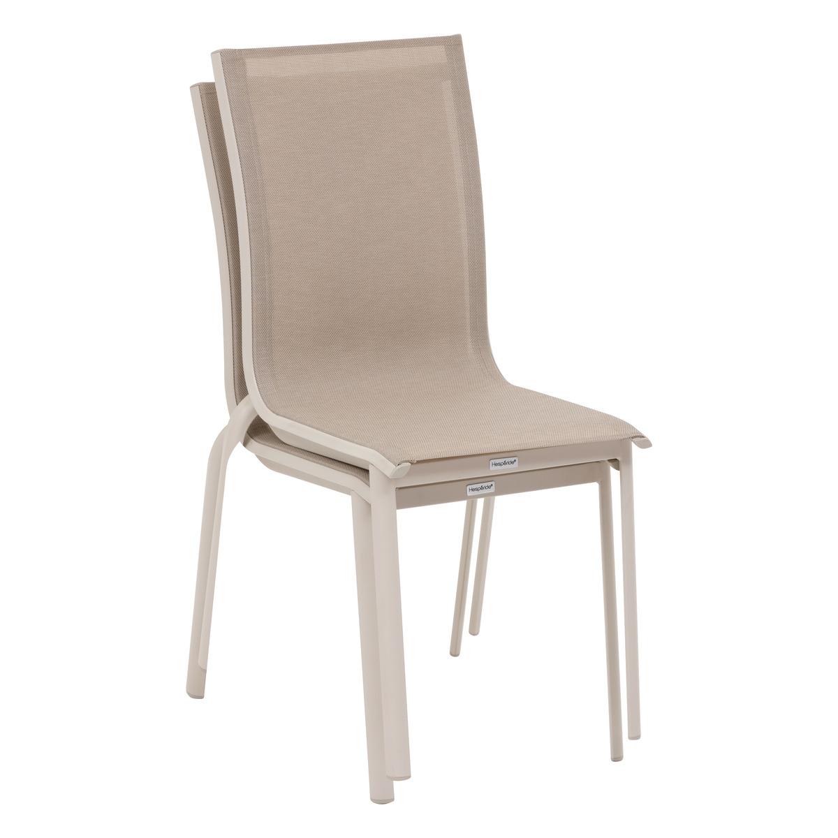 CHAISE AXANT EMPILABLE LIN ARGILE