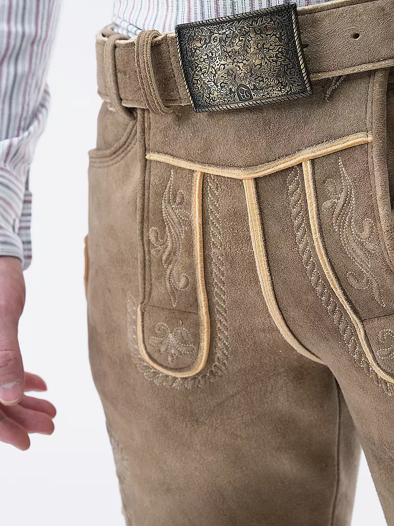 BECKERT Lederhose APPENZELL hellbraun