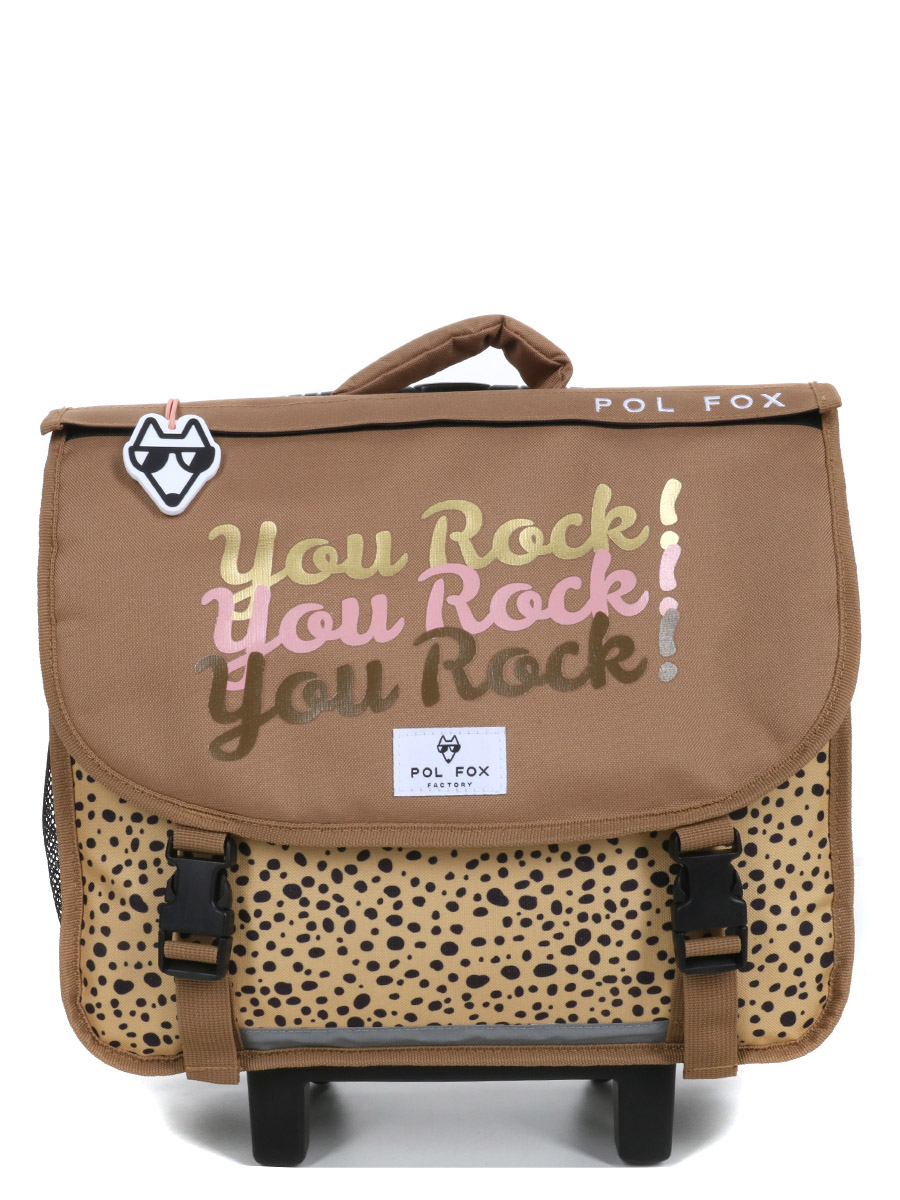Cartable À roulettes RÀversible Pol Fox You Rock 38 cm