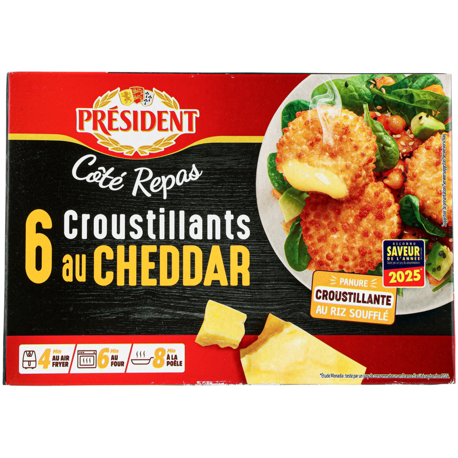 Président Croustillants mit Cheddar