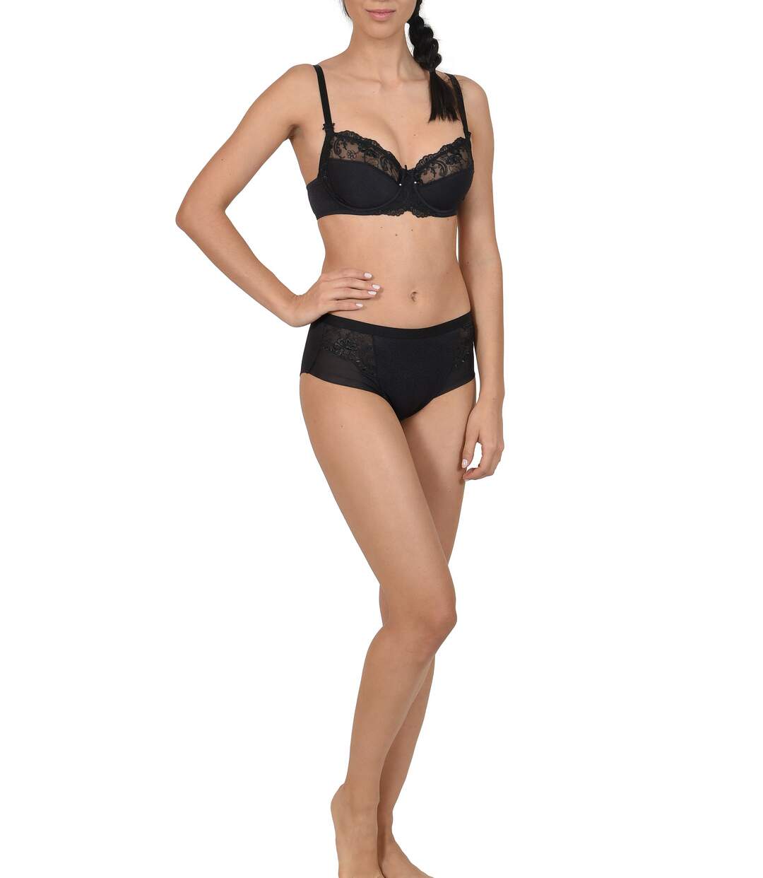 Soutien-gorge armaturé Caroline Lisca noir - bonnets B à E