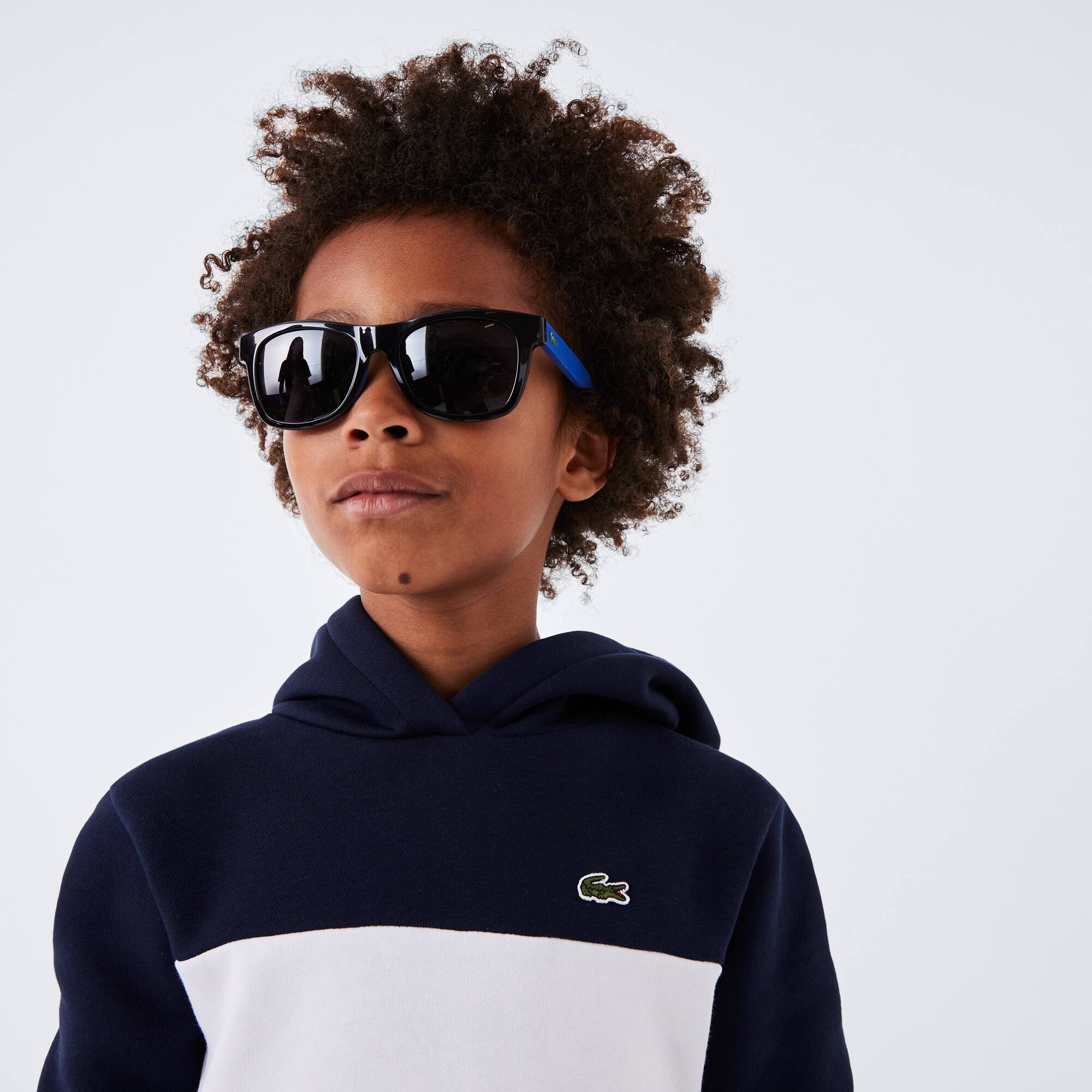 Lunettes de soleil rectangulaires Enfant L.12.12 Lunettes De Soleil - Noir - Lacoste - Enfant