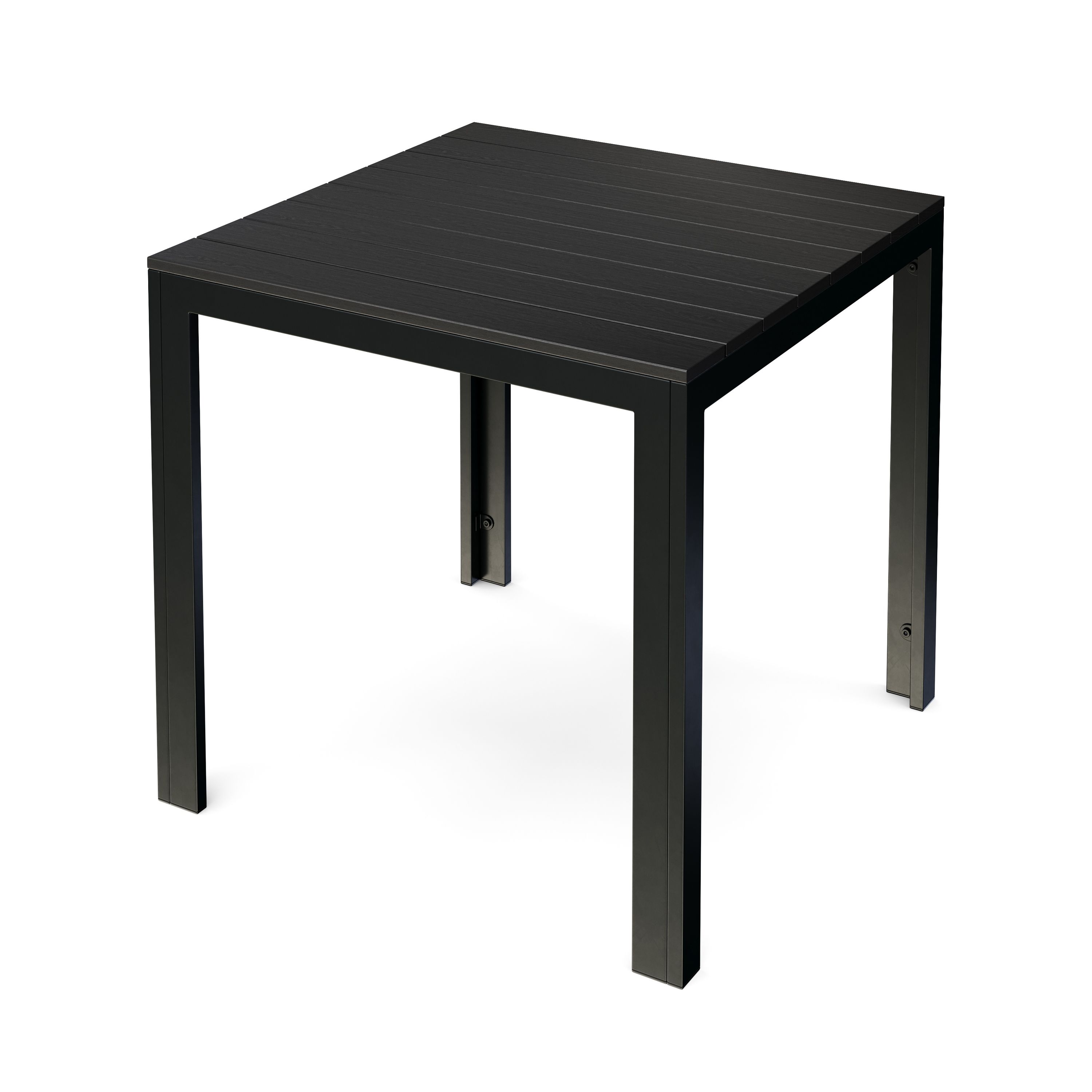 Gartentisch NELI 80 x 80 cm schwarz