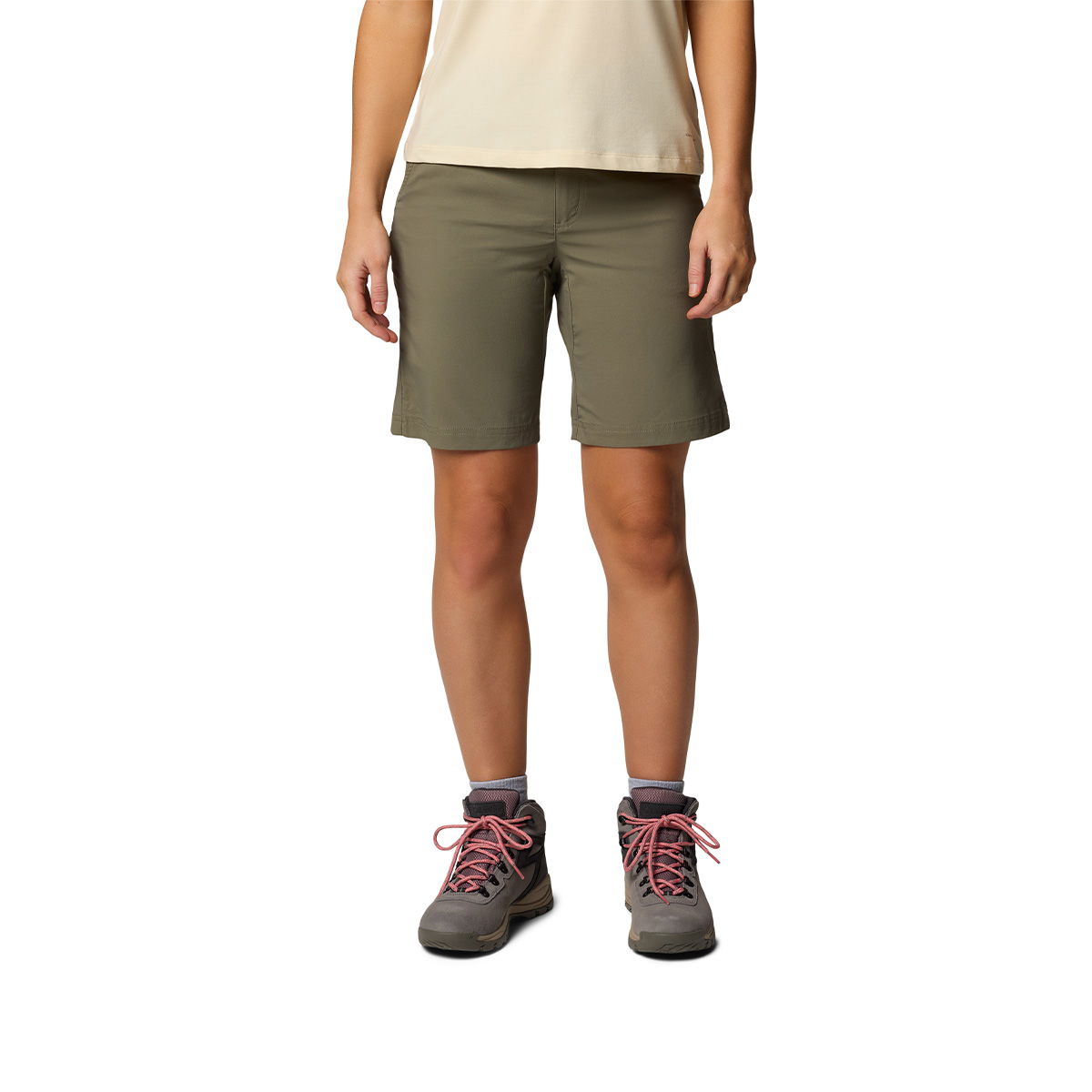 Columbia Leslie Falls II Long Shorts, dame (Stone Green) - Spejder Sport