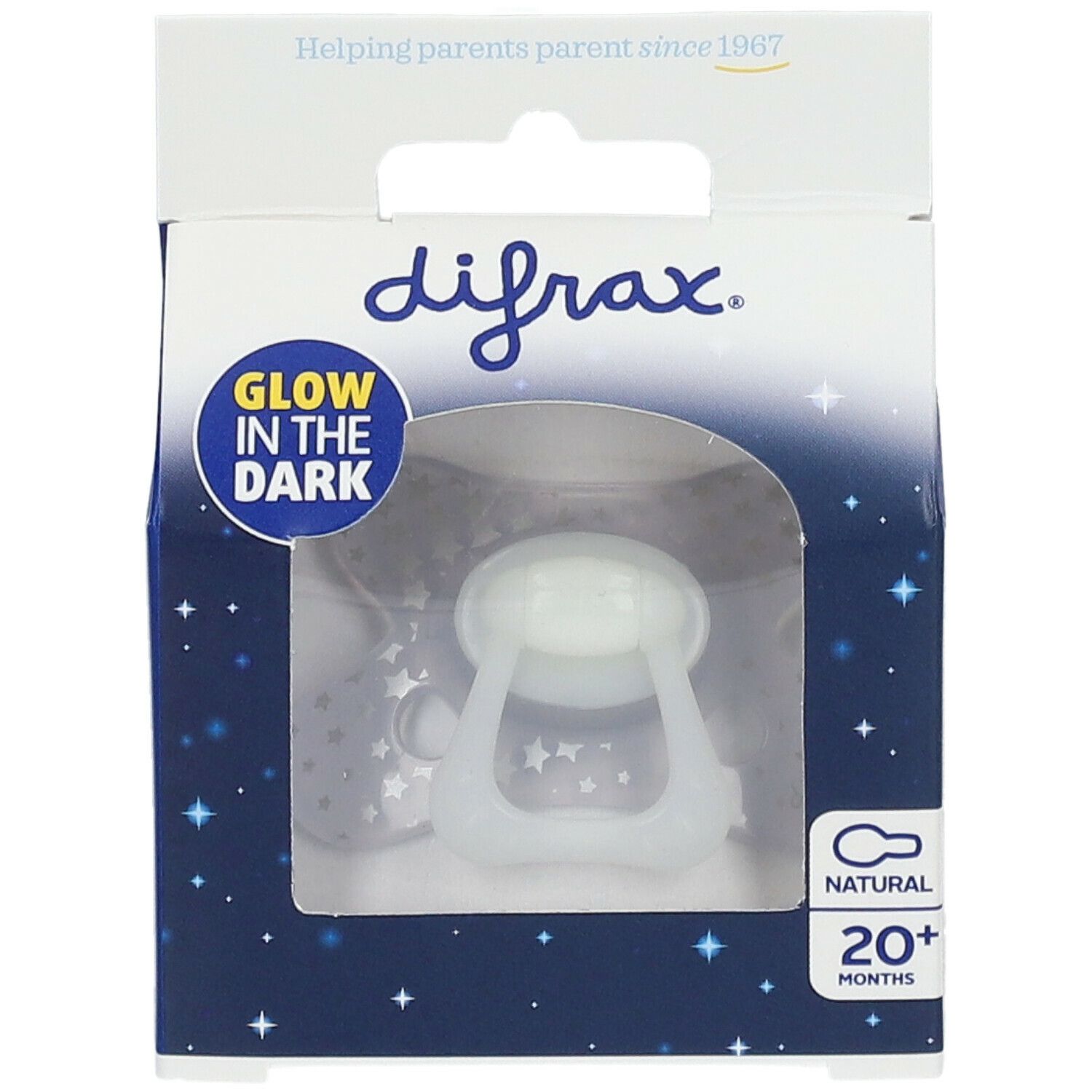 difrax® Schnuller Glow in the Dark 20+ Monate