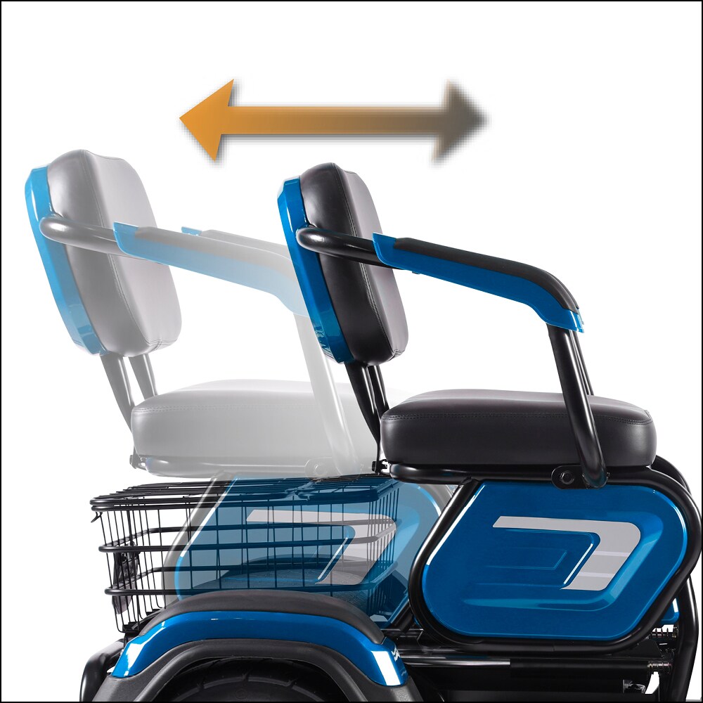 ENEWAY Elektromobil Bari - ETrike - E-Mobil - 3-Rad 6 km/h führerscheinfrei helmfrei blau