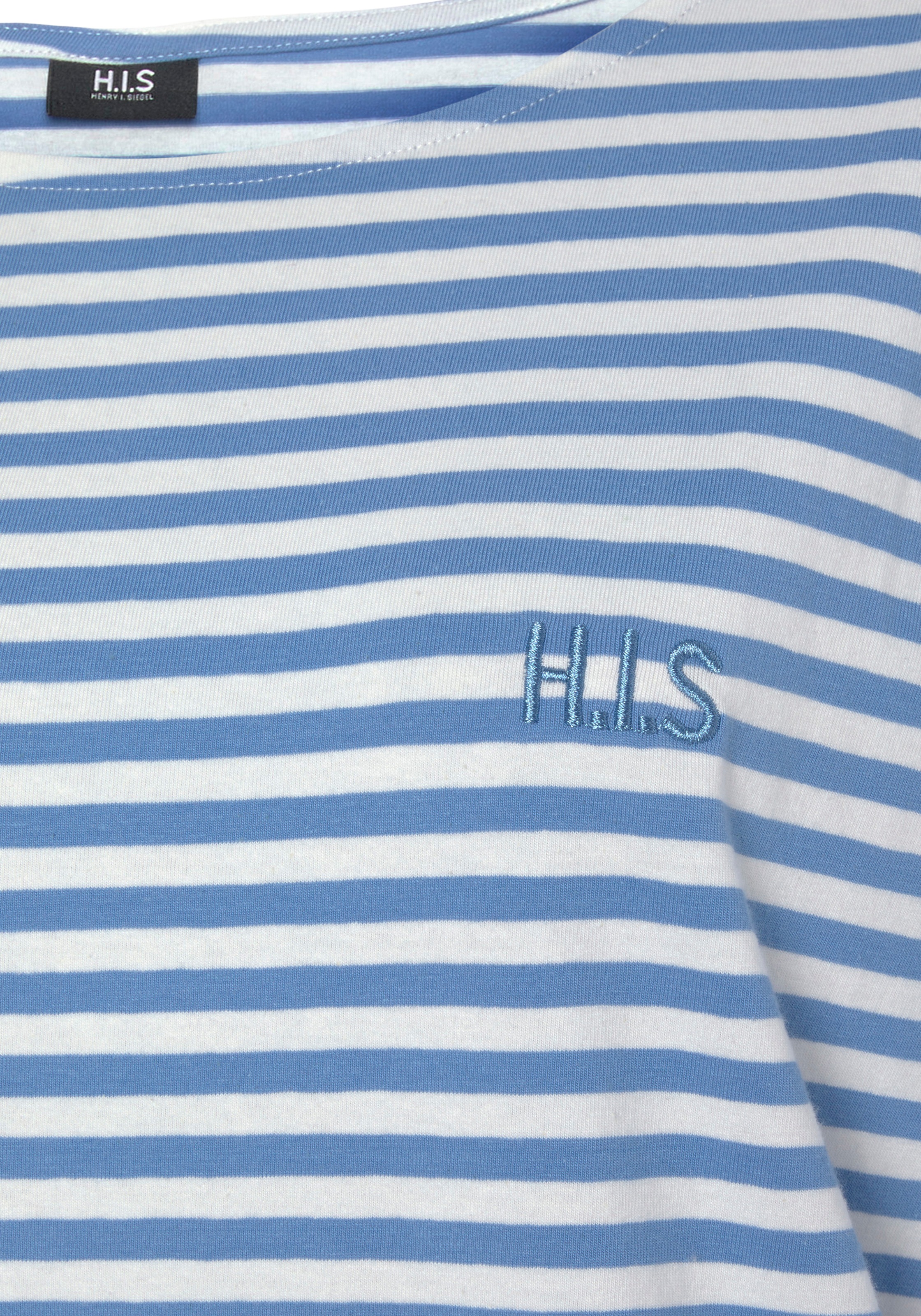H.I.S Nachthemd mit Logostickerei auf der Brust