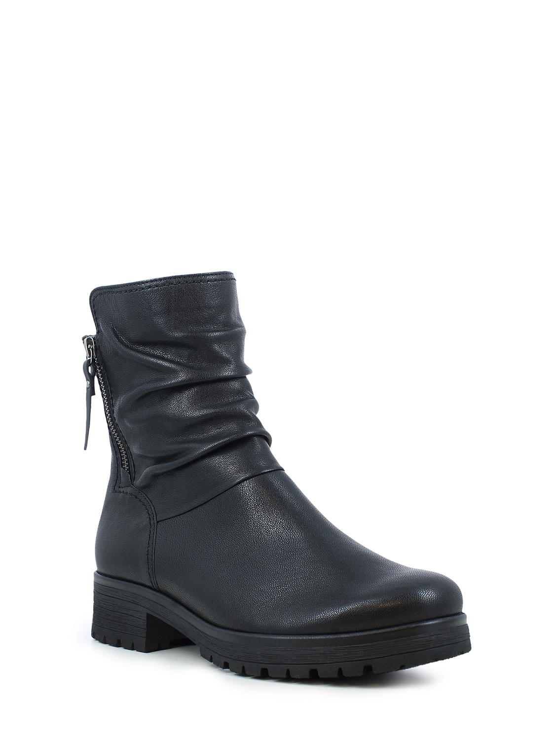 Gabor Slouch Leather Boots Black