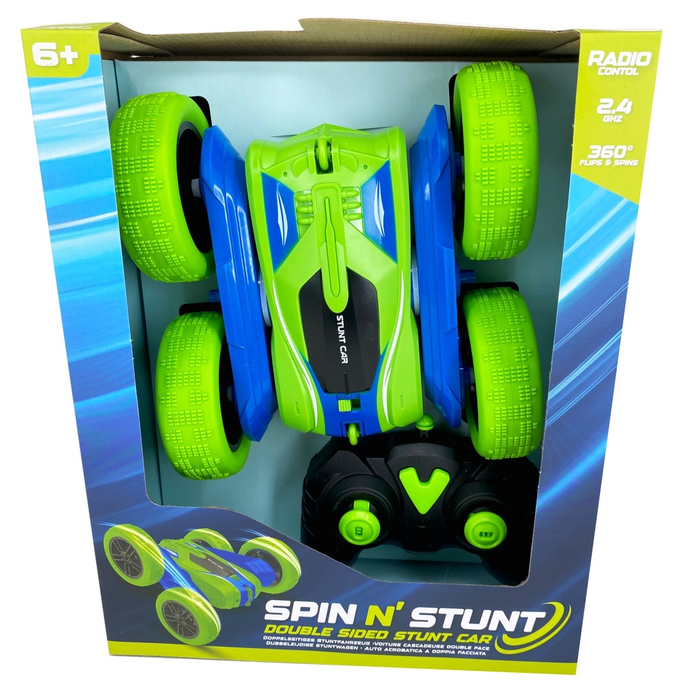 Ferngesteuertes 1,24 Spin n Stunt Auto Grün