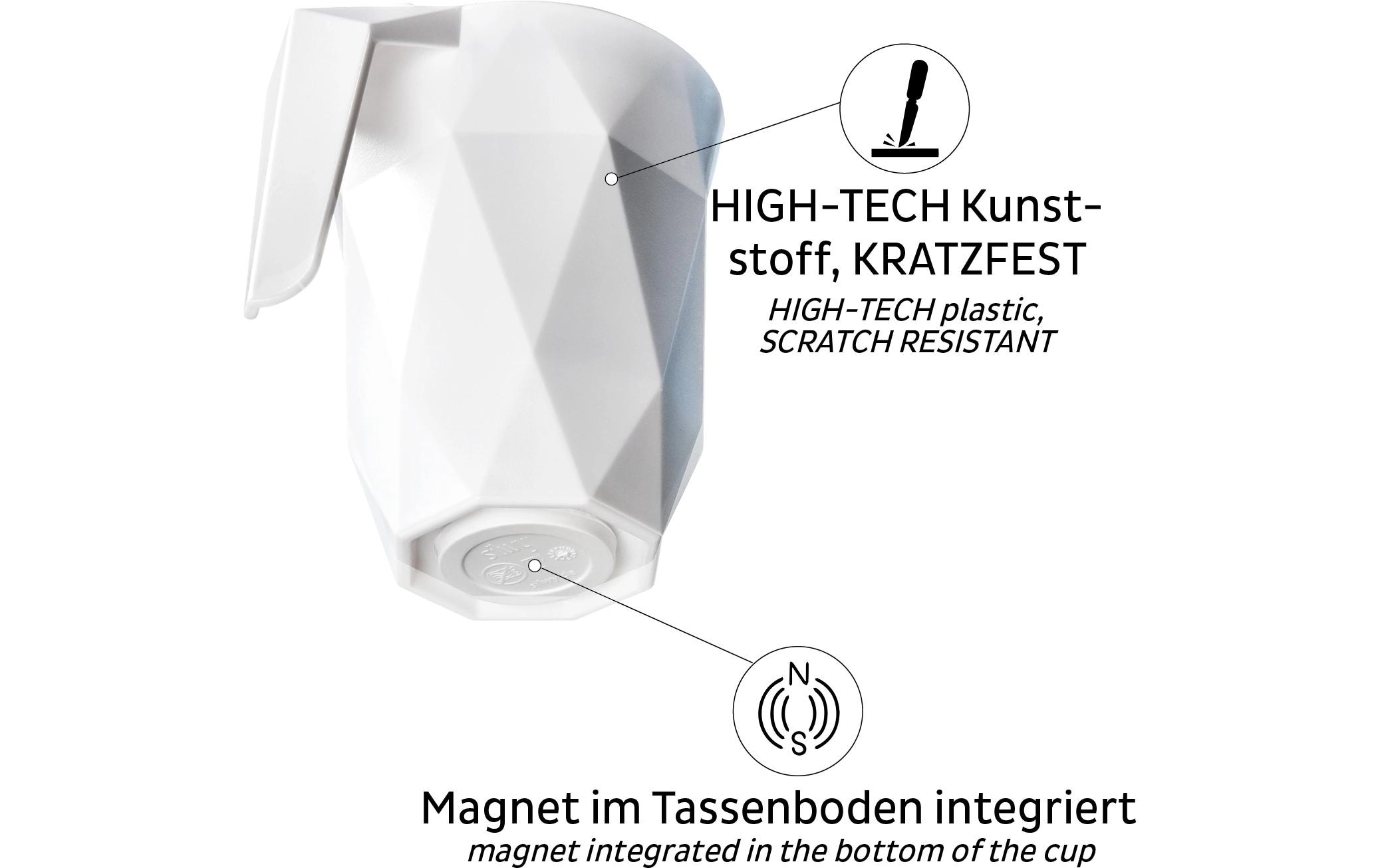 Magnet-Kunststoff-Henkeltasse 3 dlOutdoor-Tasse