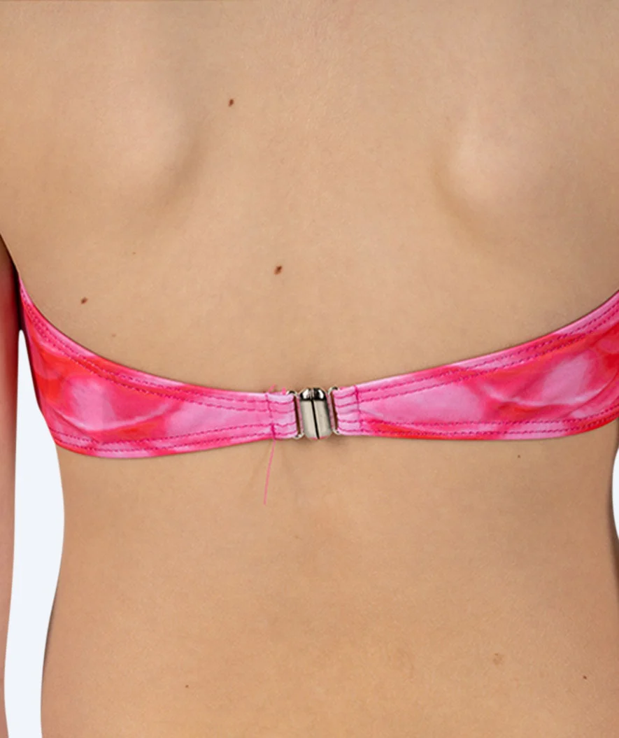 Watery havfrue bikini top til piger - Pink Blush