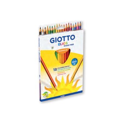 GIOTTO ELIOS - 18 Crayons de couleur triangulaires