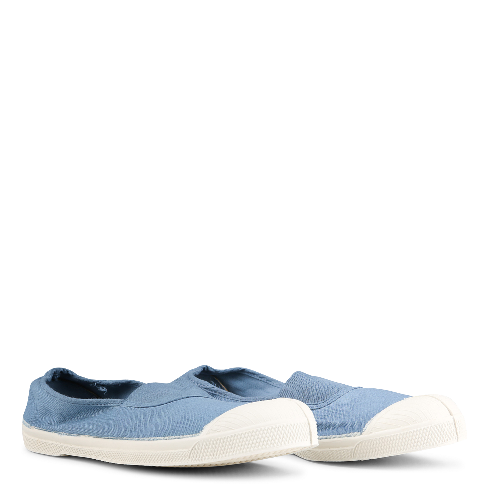 Tennis à élastique en toile | Bleu