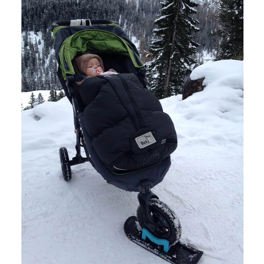 CROOZER Kinderfahrradanhänger Kid Vaaya 2 Jungle green inklusive Wheelblades