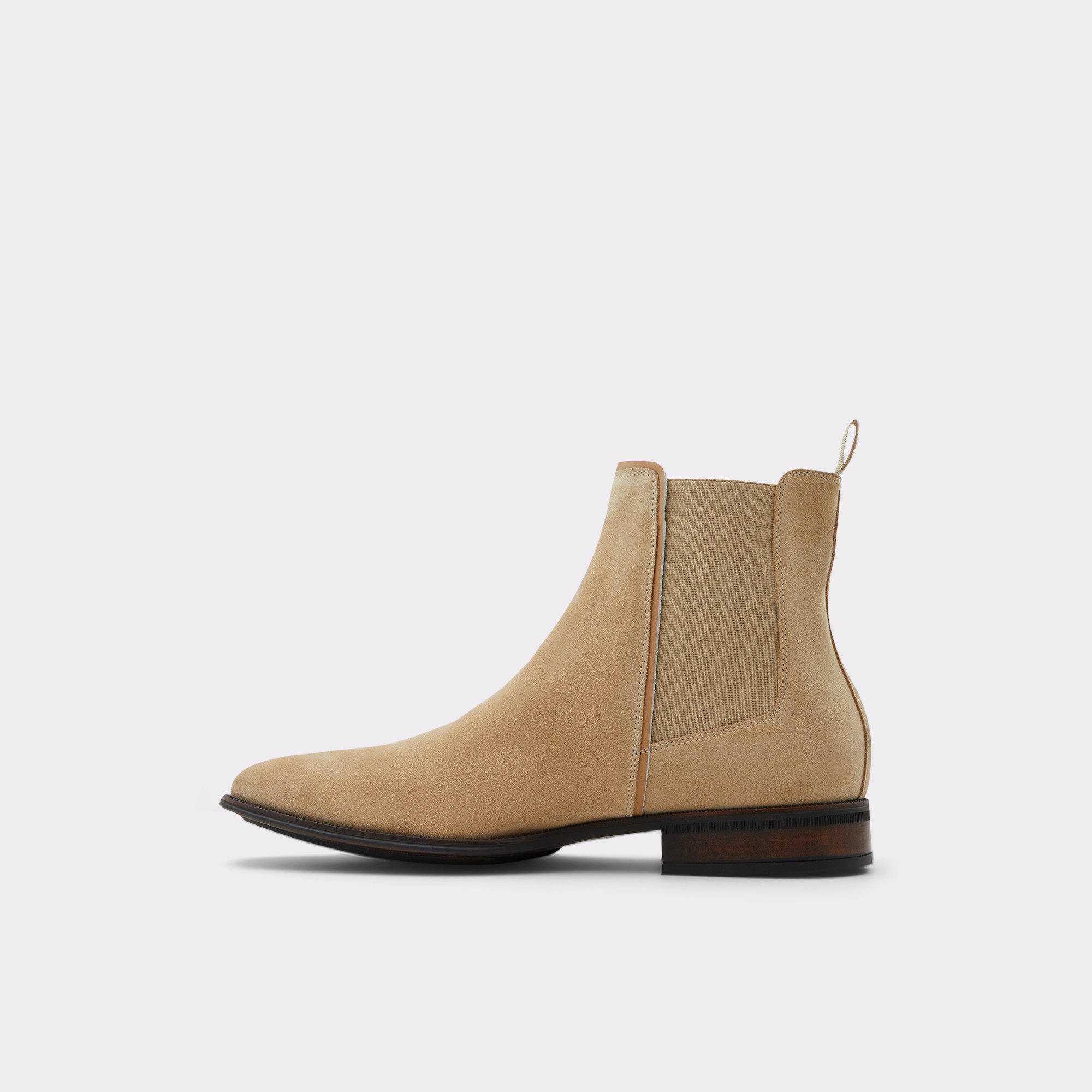 Criwienf Dark Beige Men Chelsea boots