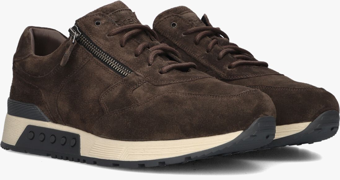 bruine greve lage sneakers haarlem k