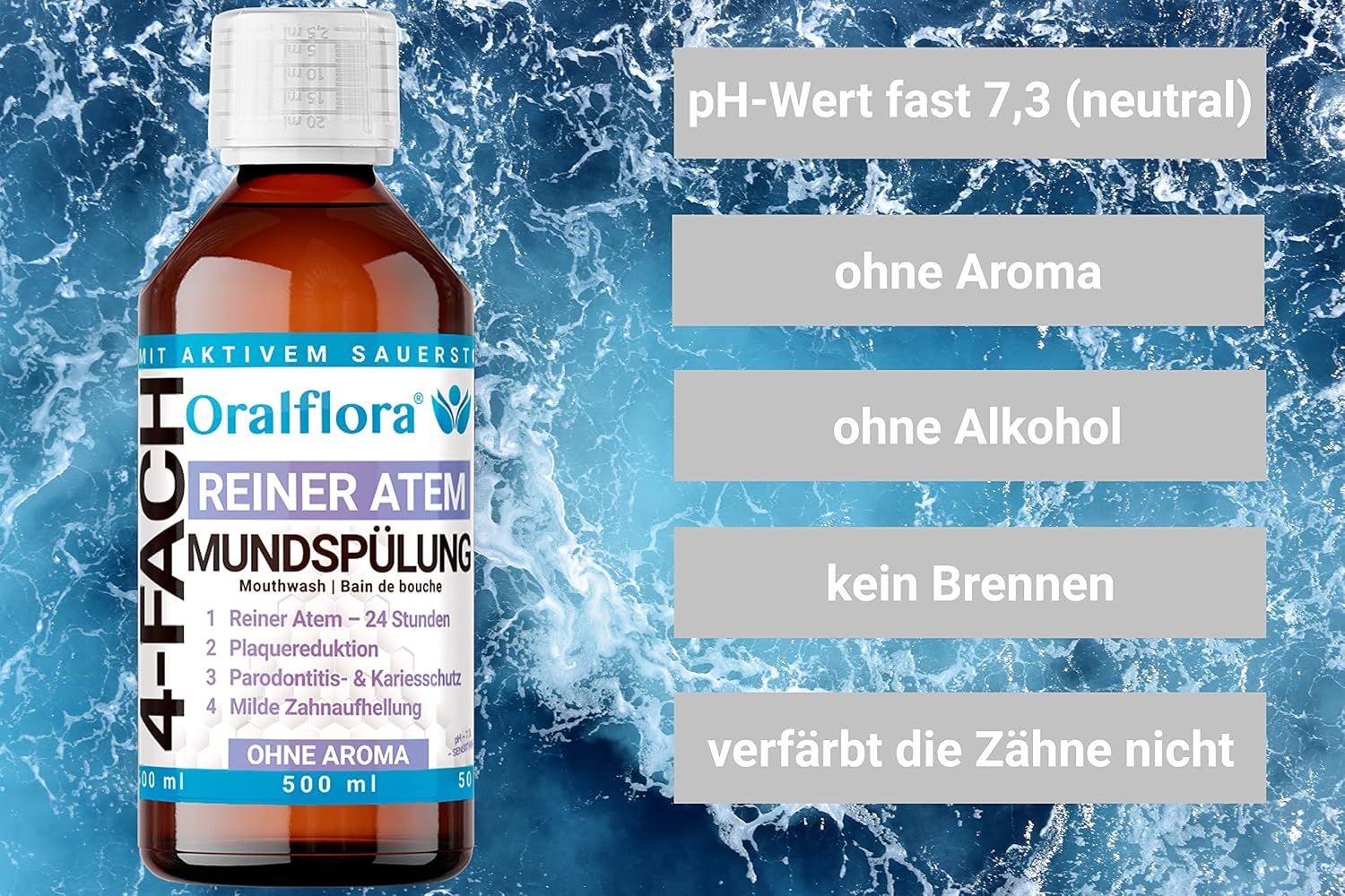 Oralflora Mundspülung mit Chlordioxid CDL - frischer Atem 24h