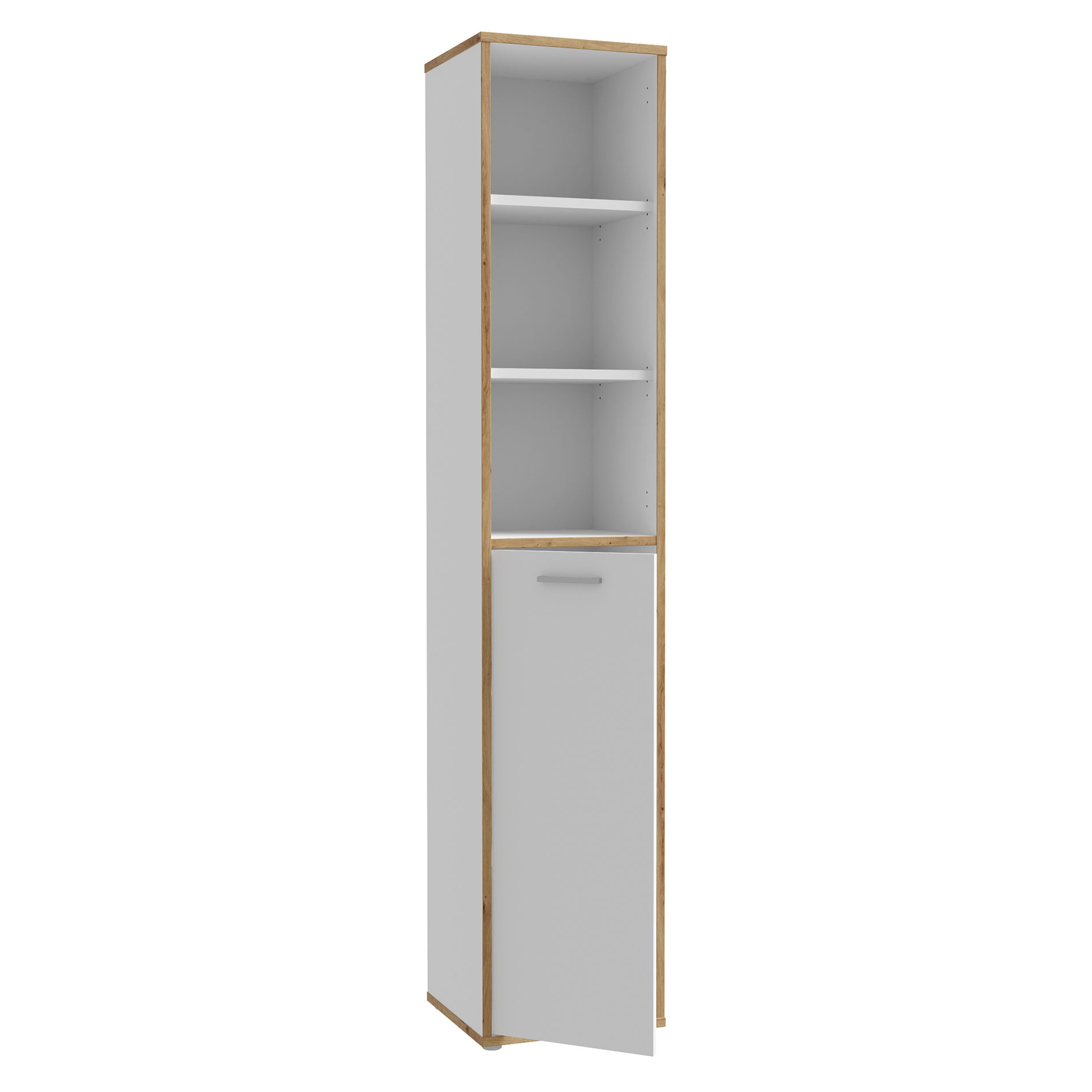Regal - weiß-Artisan Eiche - 3 Fächer