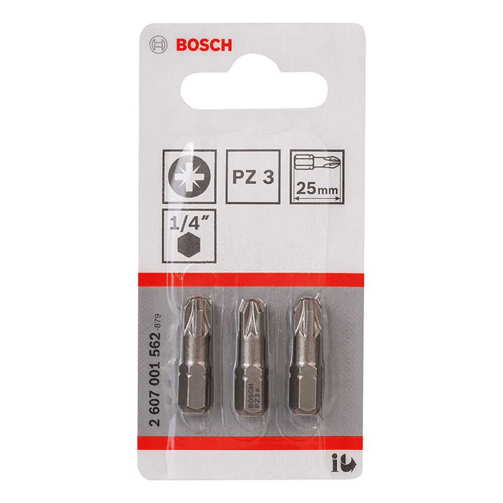 BITS BOSCH EXTRA HARD PZ3 25MM 3STK