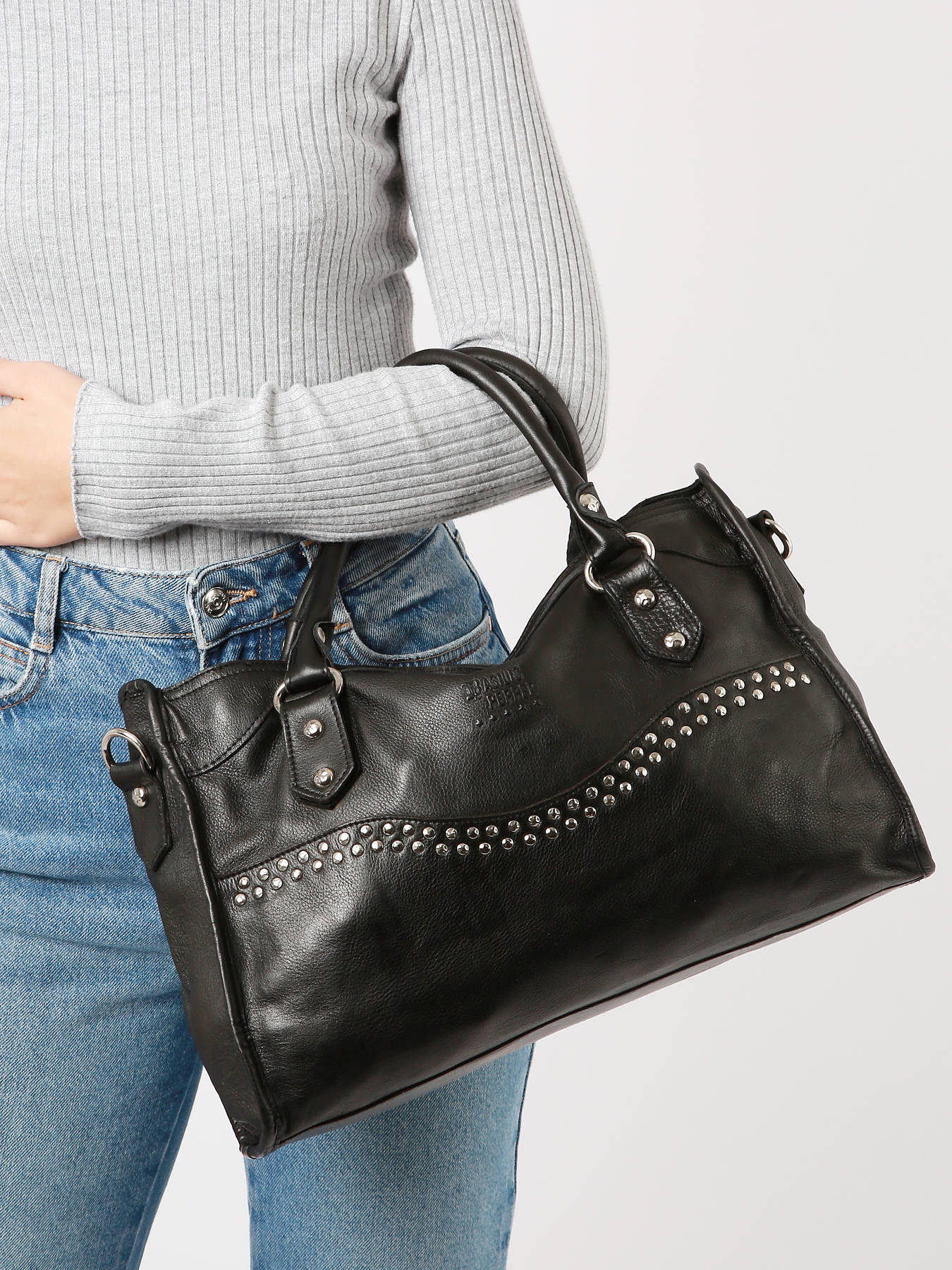 Porte-monnaie cuir BASILIC PEPPER