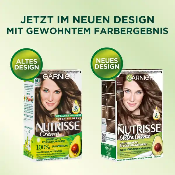 Ultra Crème Dauerhafte Pflege-Haarfarbe 5 Mocca Hellbraun