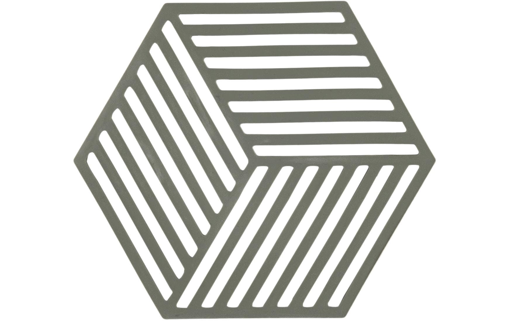 Topfuntersetzer Hexagon OlivgrünSechseckform