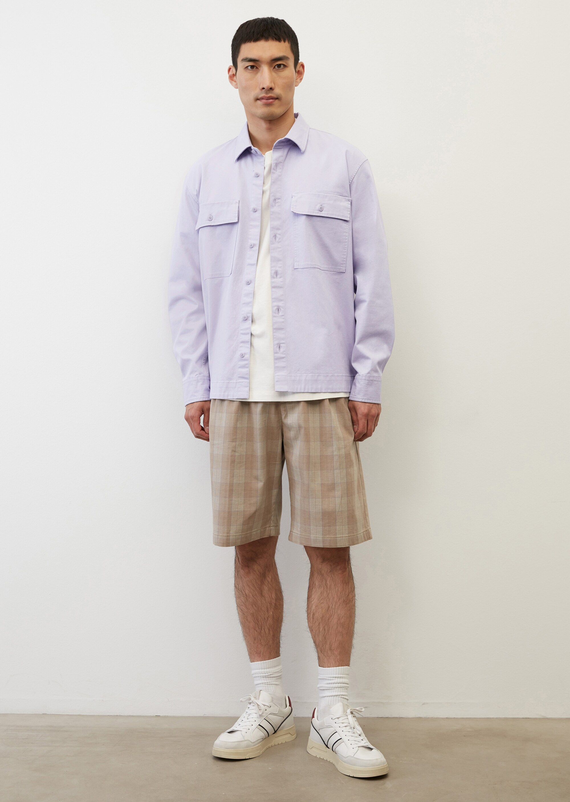 Twill-Overshirt aus hochwertigem Bio-Baumwolle-Mix