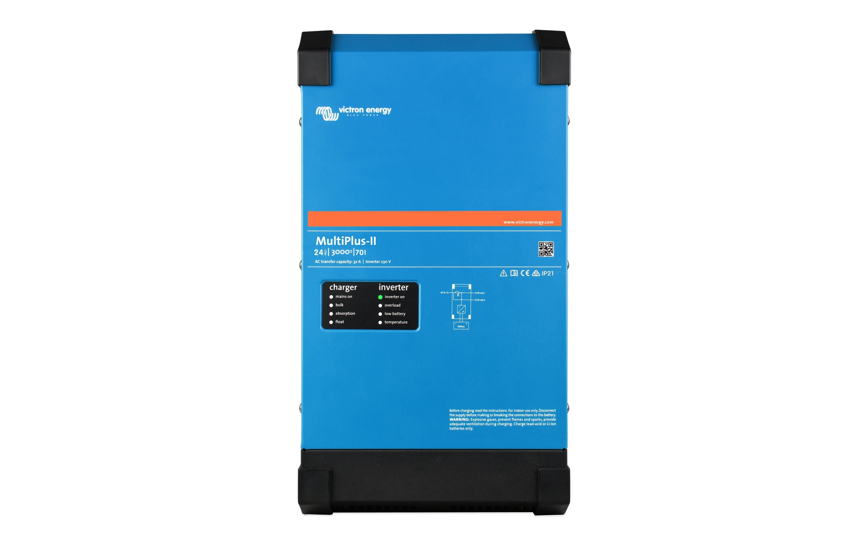Wechselrichter MultiPlus-II 24/3000/70-32 230 V 32A<br>Wechselrichter-/Ladegerät mit 94% Wirkungsgrad